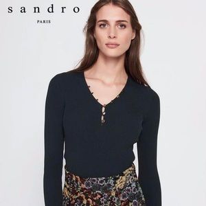 Sandro Paris Knit Top